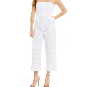 White Eyelet Jumpsuit